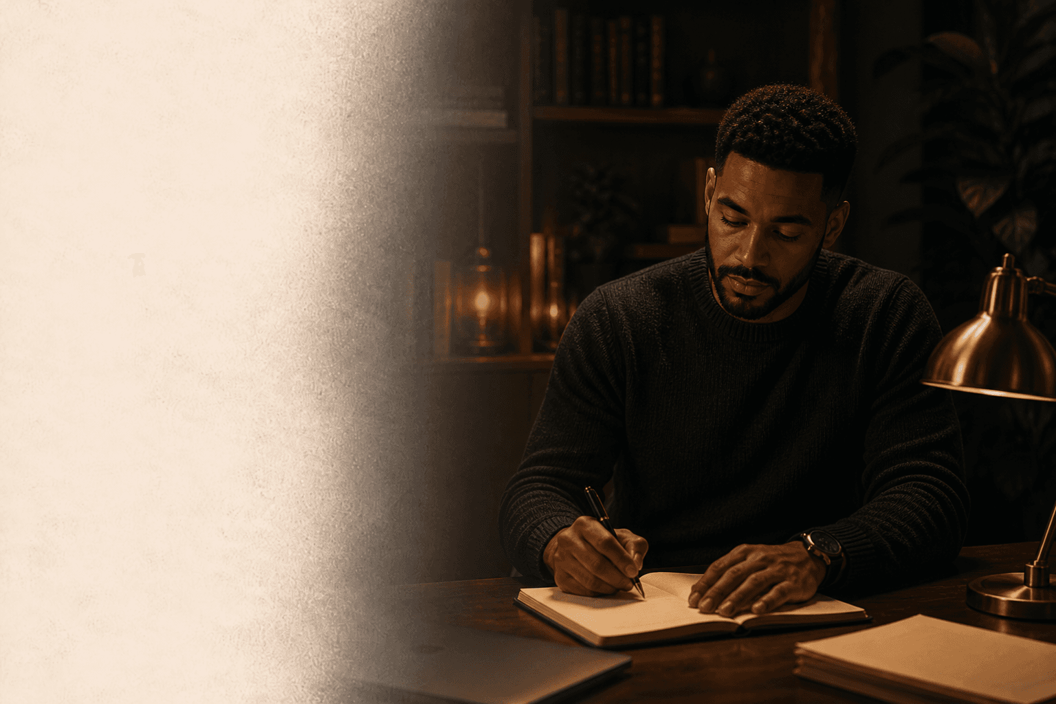 Writing notes in a quiet study — thinking through media, distribution, and systems