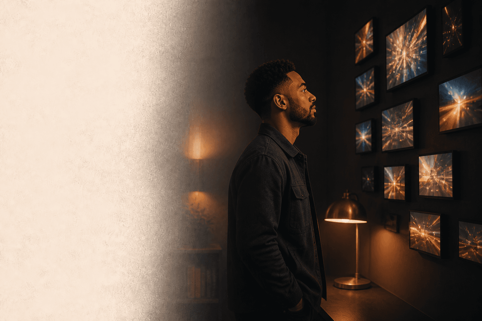 A distribution wall of screens reaching audiences across networks